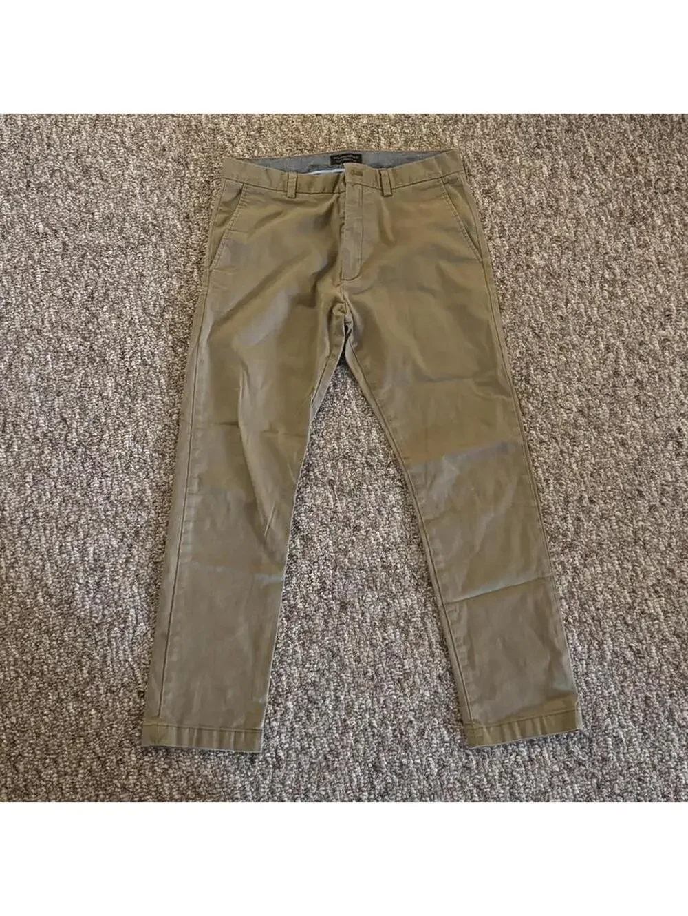 Men’s Banana Republic Fulton Skinny Chino Pants Tan Size 33x30